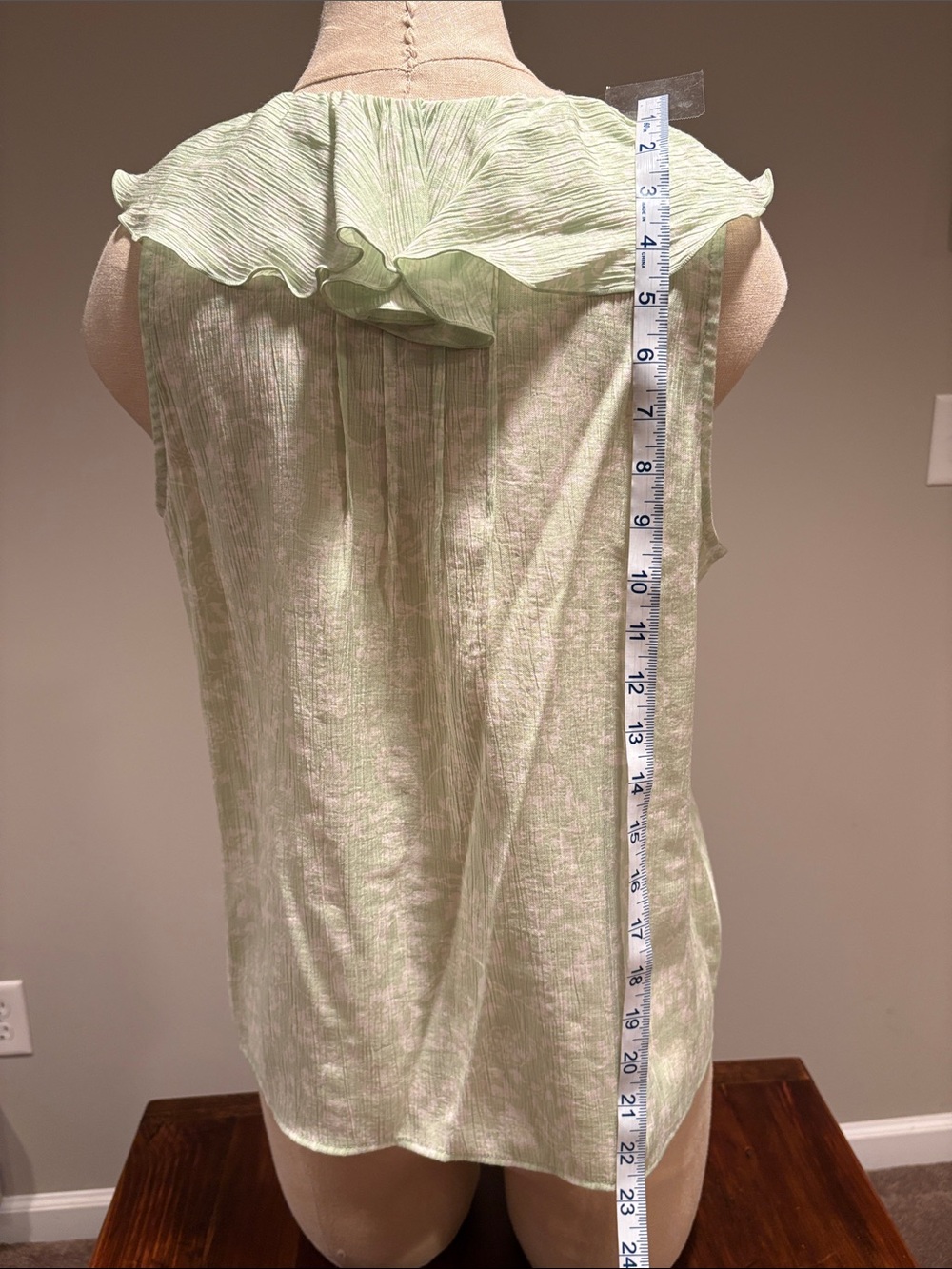 Loft Garden Pleated Ruffle Shell Size S - Picture 8 of 12